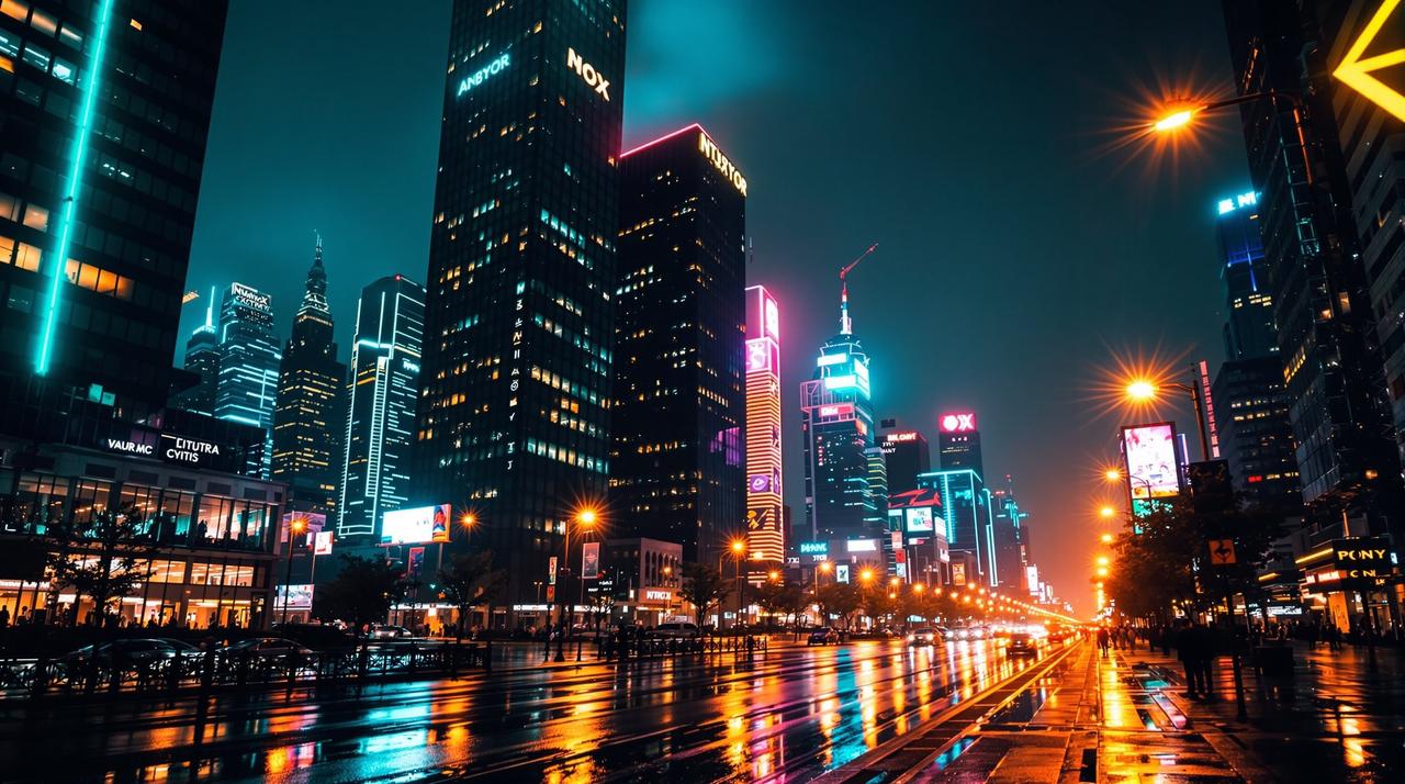 城市之光：夜间摄影完全指南 - 黄色影视轮播图